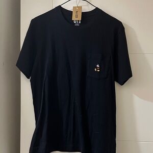 Uniqlo Balck Disney Graphic Pocket Tee